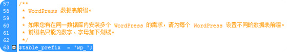 讲述如何修改WordPress博客数据库表默认的wp_前缀插图1