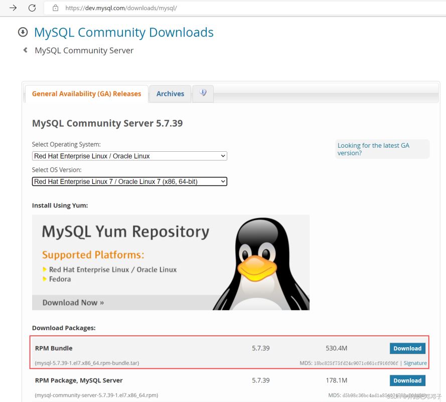 CentOS7下安装MySQL5.7.39的详细过程插图