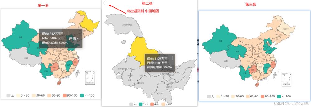 vue使用echarts实现中国地图和点击省份进行查看功能插图